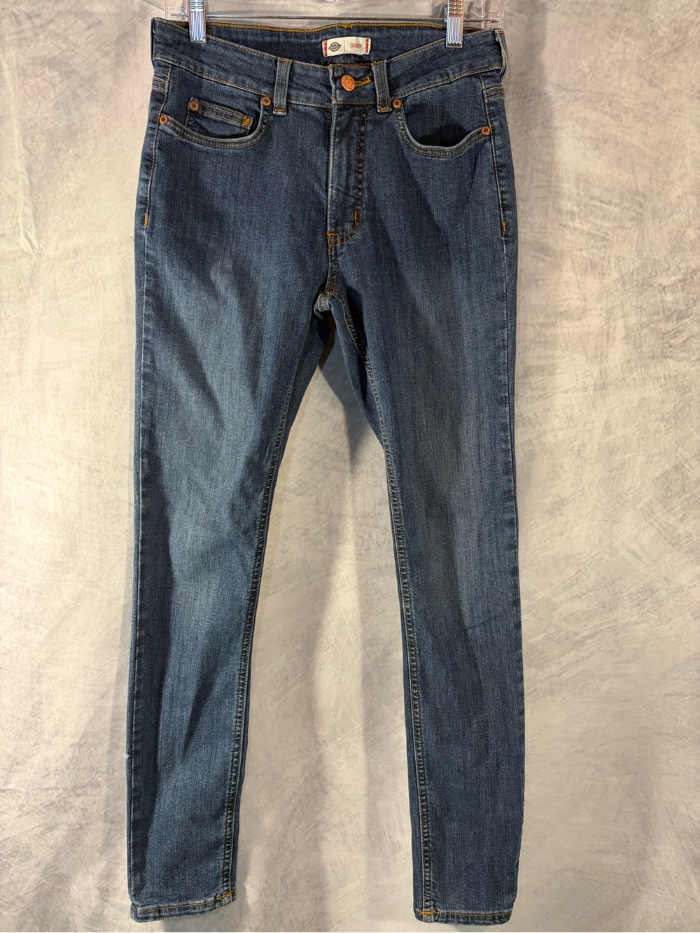 Dickies Skinny Jeans Size 6 Regular Medium Wash Stretch Denim 30” Inseam